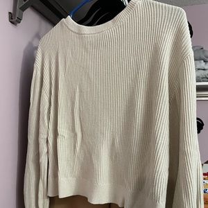 Lulu Lemon Tan Ribbed Sweater